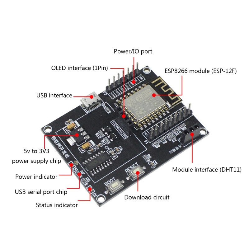 Bảng Mạch Wifi ESP8266 OLED 0.96 Inch Hiển Thị Internet IoT Chất Lượng Cao