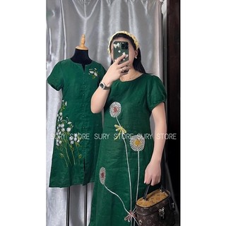 ĐẦM SUÔNG THÊU HOA