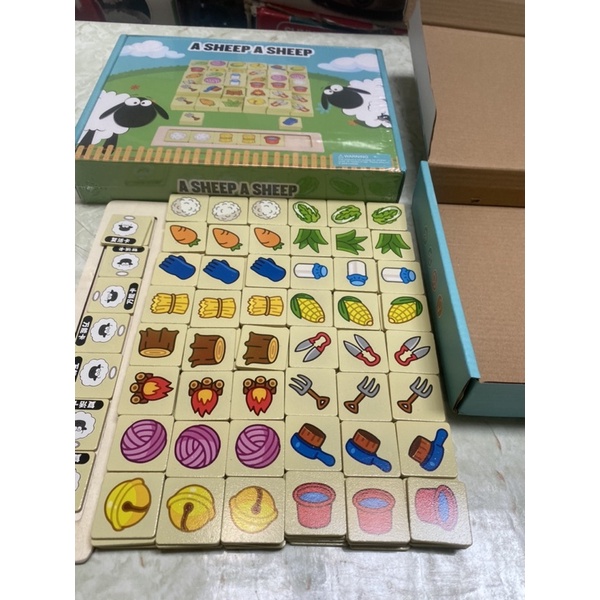 Bộ đồ chơi nuôi cừu bông gồm 248 miếng + 1 thẻ gỗ + 2 que keo cho 2 người chơi