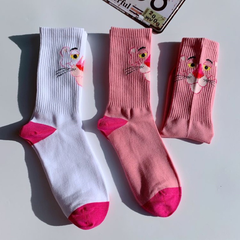 Tất (vớ) chú báo hồng happy cao bắp