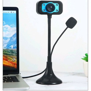 Wedcam chân cao có mic và đèn flash trợ sáng