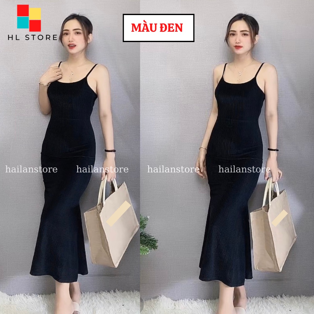 V88 Đầm đuôi cá chất nhung Hải Lan Store 2 lớp dày dặn