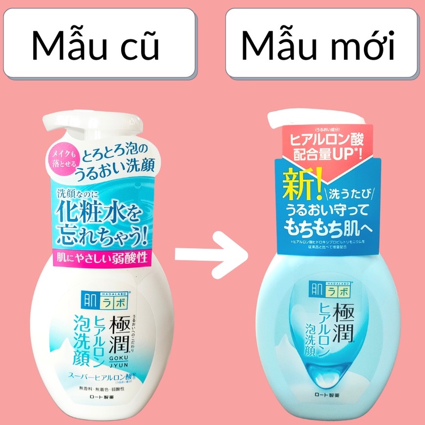 Sữa rửa mặt tạo bọt Hada Labo Gokujyun Foaming Cleanser
