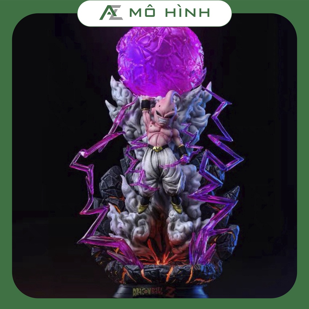 Mô hình Dragon ball Maijn buu ma bư gầy chiến đấu có led cao 21 cm, figure anime 7 viên ngọc rồng, mô hình kid bư