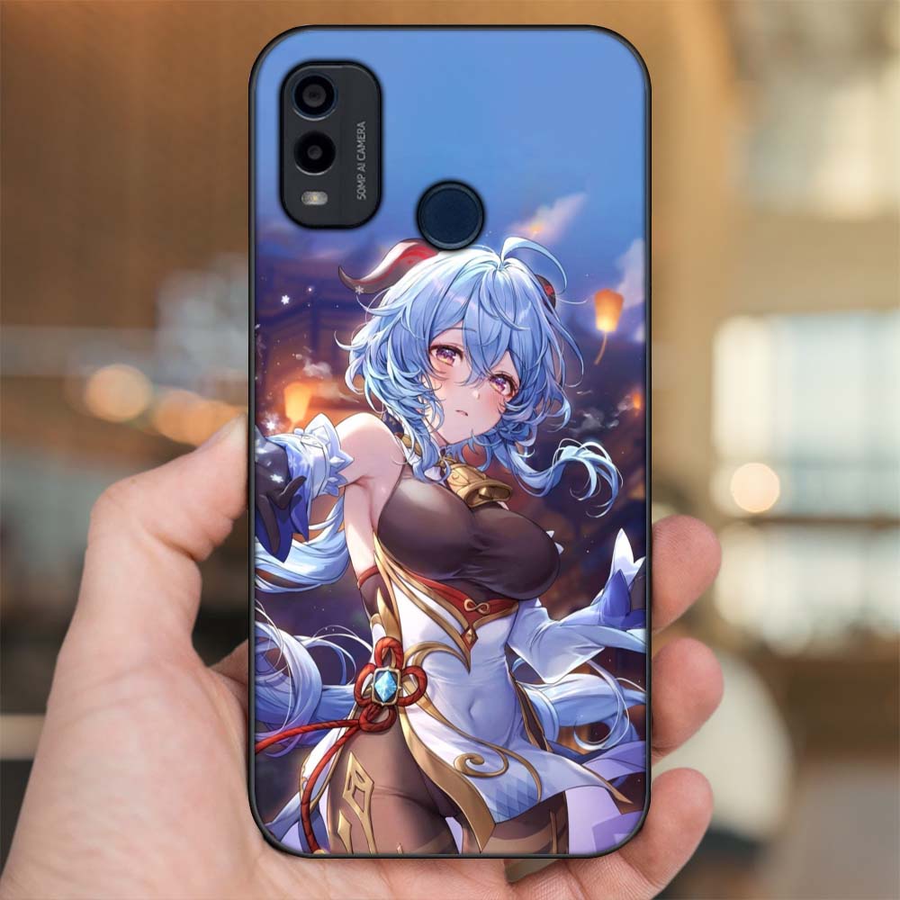 Ốp lưng Nokia G11 Plus viền đen in hình Ganyu Genshin Impact