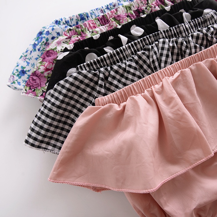 Quần Short Viền Bèo Dễ Thương Thời Trang Mùa Hè Cho Bé Gái 0-3 Tuổi
