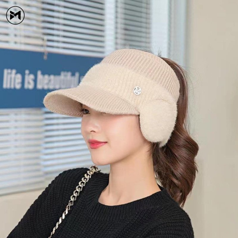 Mũ Len Dày Dặn Giữ Ấm Tai Phong Cách Hàn Quốc Thời Trang Mới 2022