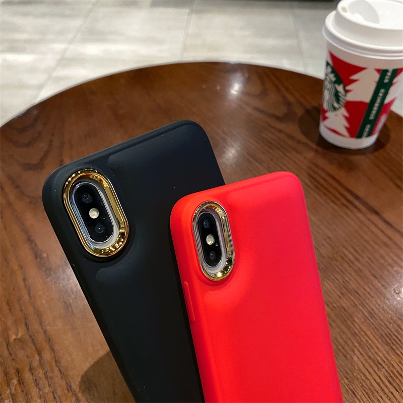 Ốp Điện Thoại Mềm Mạ Điện Có Túi Khí Chống Rơi Cho iPhone X XR XS MAX 7 8 Plus ip8