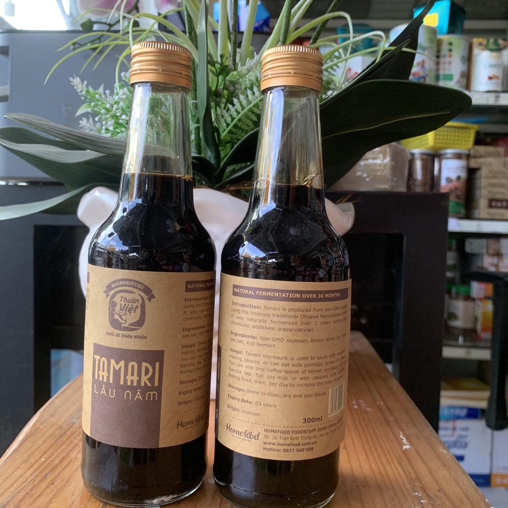 Nước tương Tamari lâu năm Homefood chai 300ml NMOFF