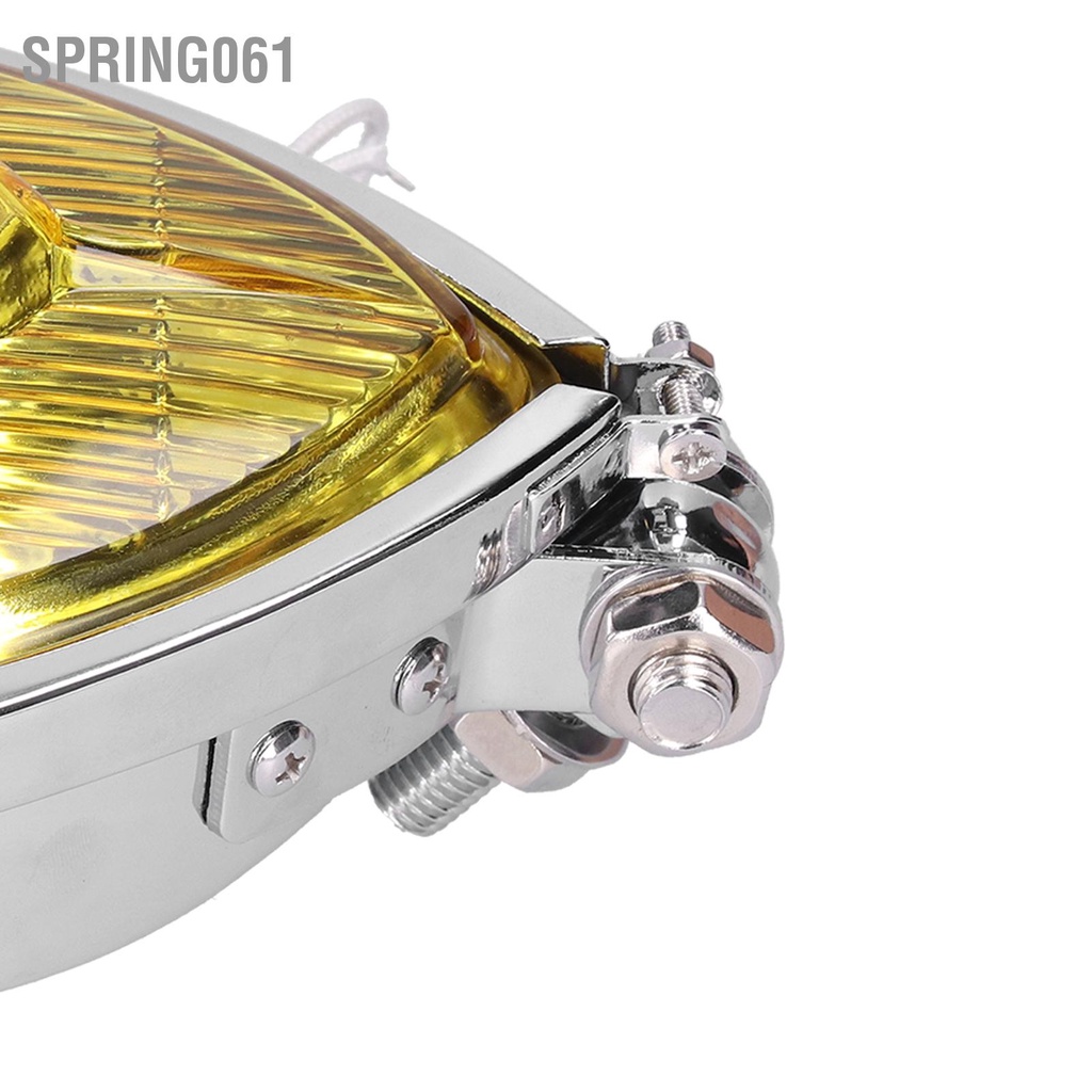 Ống kính màu vàng hình tam giác đèn pha xe máy 12V 55W M10 Cho Xe Mô Tô 【Spring061】