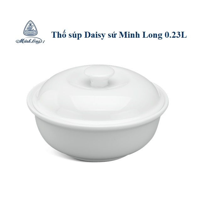 thố súp tròn có nắp sứ Minh Long - thố súp có nắp sứ minh long