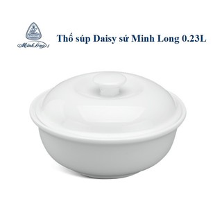 Thố súp tròn có nắp sứ Minh Long - thố súp có nắp sứ minh long