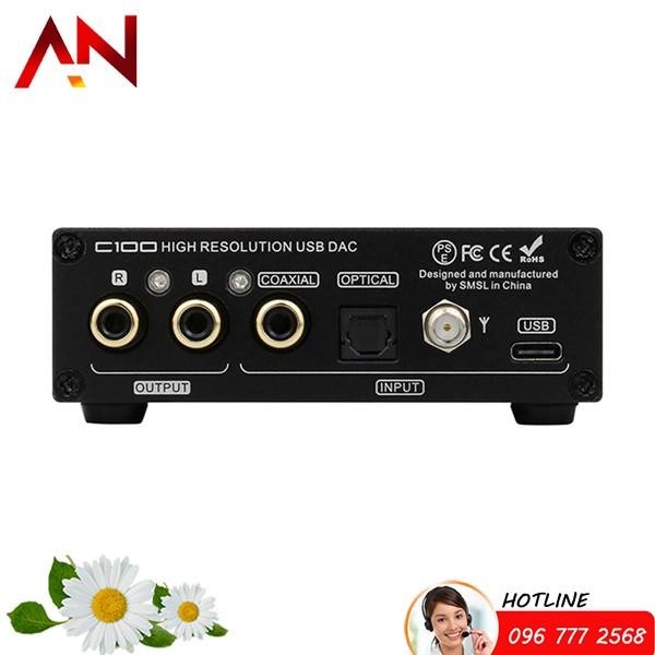 Giải Mã DAC SMSL C100 Hỗ Trợ MQA- DSD 512- Chip Giải Mã AK4493S