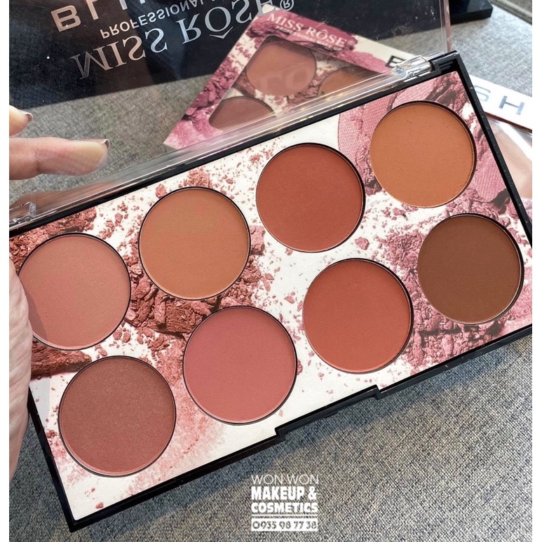 BẢNG MÁ MISS ROSE 8 Ô MÀU "TONE TÂY” - Hàng siêu nét loại 1