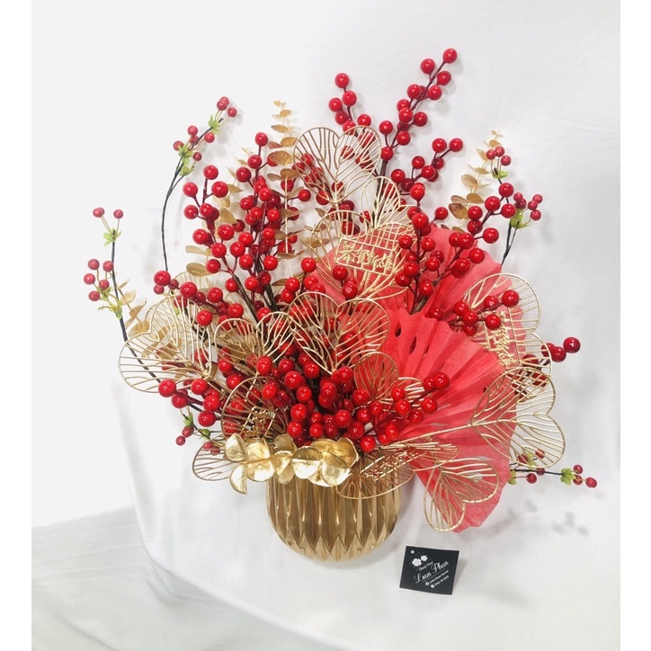 Đào đông cắm sẵn kèm bình giá rẻ