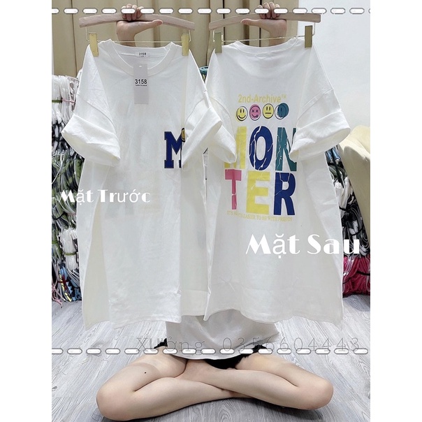 Áo Thun Tay Lỡ Chữ M From Thụng Dáng Unisex