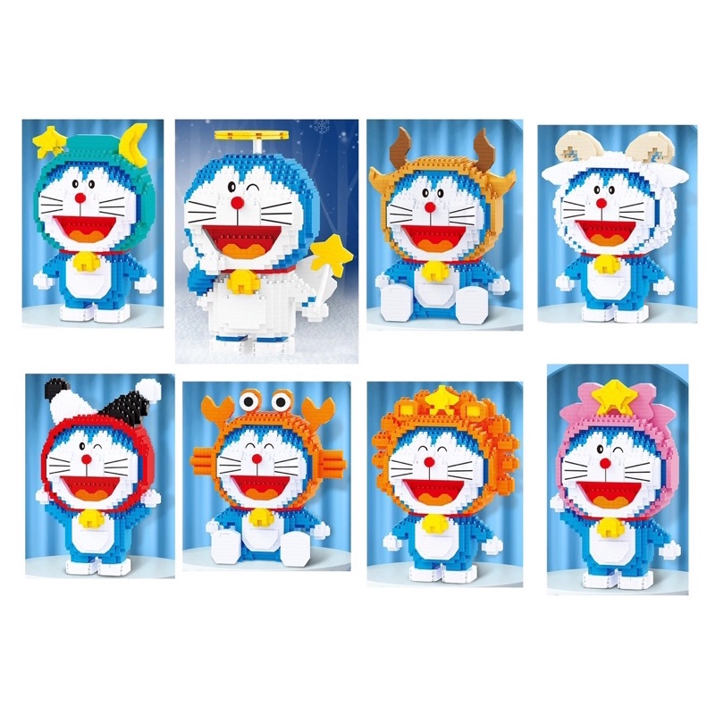 Đồ Chơi Lắp Ráp Doraemon 12 Cung Hoàng Đạo, Nobita, Shizuka Lắp Ghép Hoạt Hình Dễ Thương Cho Bé
