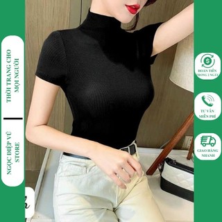 V140 - áo len cổ cao dáng ôm