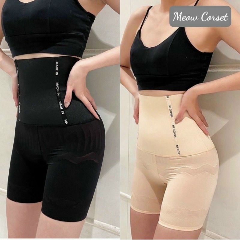 Quần gen nịt bụng siết eo mặc váy nâng mông định hình chống cuộn