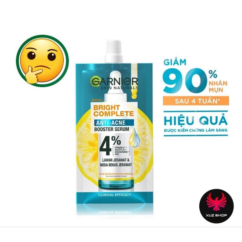 7.5ml - SERUM GARNIER giảm mụn mờ thâm cho da dầu mụn 7.5ml - MÀU XANH DƯƠNG