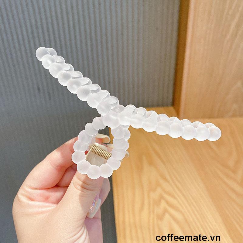 Kẹp tóc càng cua Hàn Quốc nữ đẹp hottrend trong suốt cỡ size lớn iLita - Cặp búi tóc dễ thương cào
