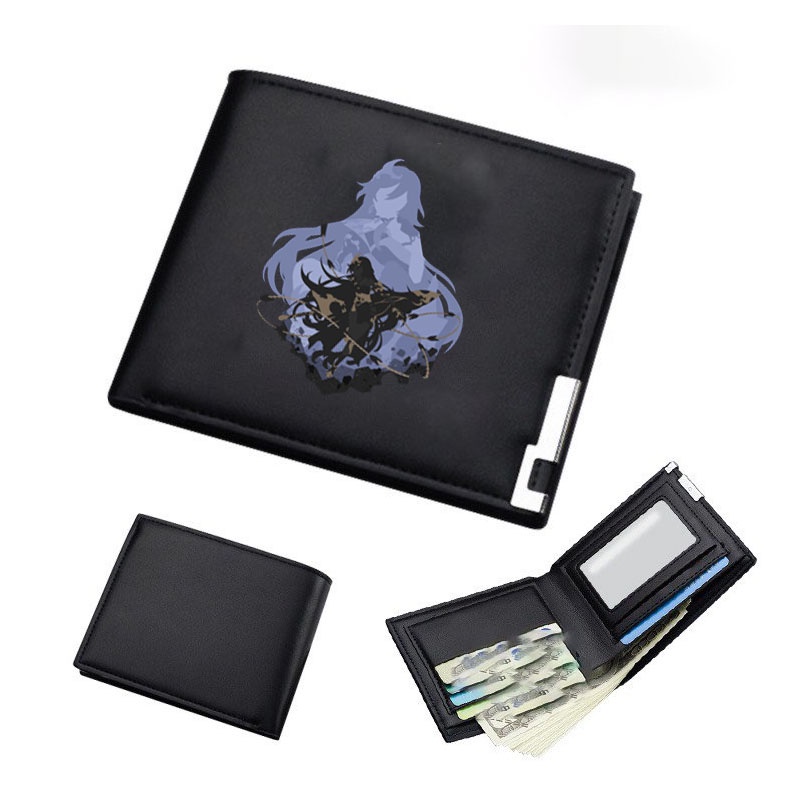 Ví da cầm tay nam nữ in hình HONKAI IMPACT ver MỘT MÀU game tiện lợi anime chibi