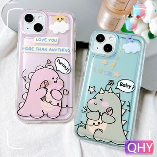 Mới Ốp Điện Thoại Trong Suốt In Hình Khủng Long Cho iphone 14 6s 7 8 plus XR 11 12 13 pro max