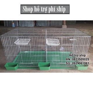 Chuồng Lồng chim cảnh lắp ghép loại rộng 1 mét (100cmx50cmx50cm) ĐỦ PHỤ KIỆN- Lồng thú cưng  bằng kẽm (hanpet 60