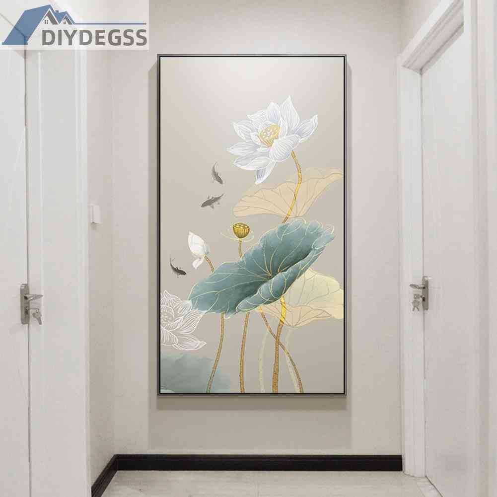 Bộ Tranh Thêu Chữ Thập 11CT Hình Lá Sen