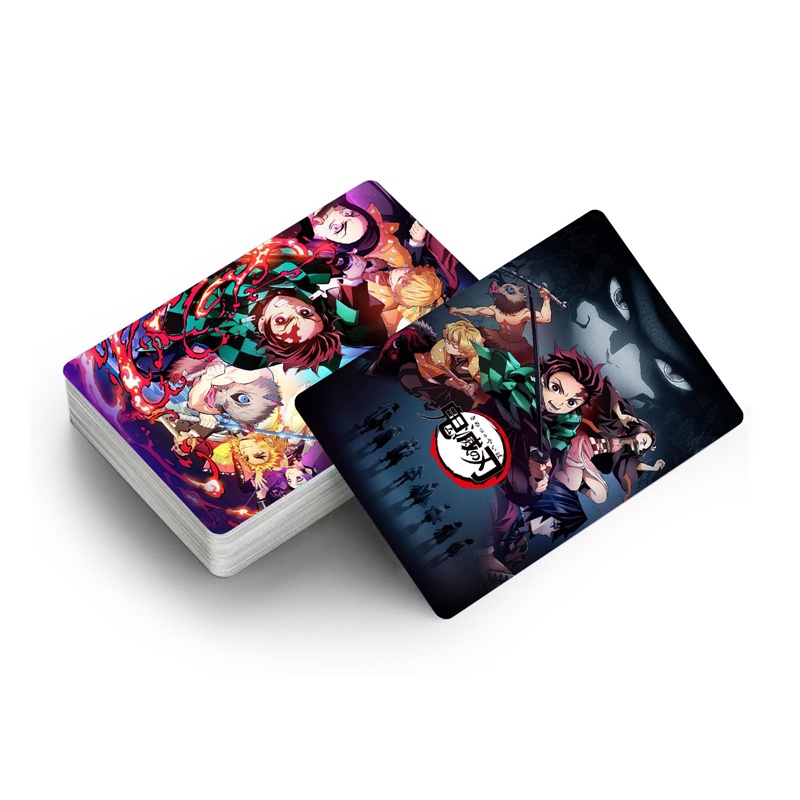 Set 30 Tấm Thẻ Hình Các Thành Viên Trong Anime Demon Slayer Kimetsu No Yaiba