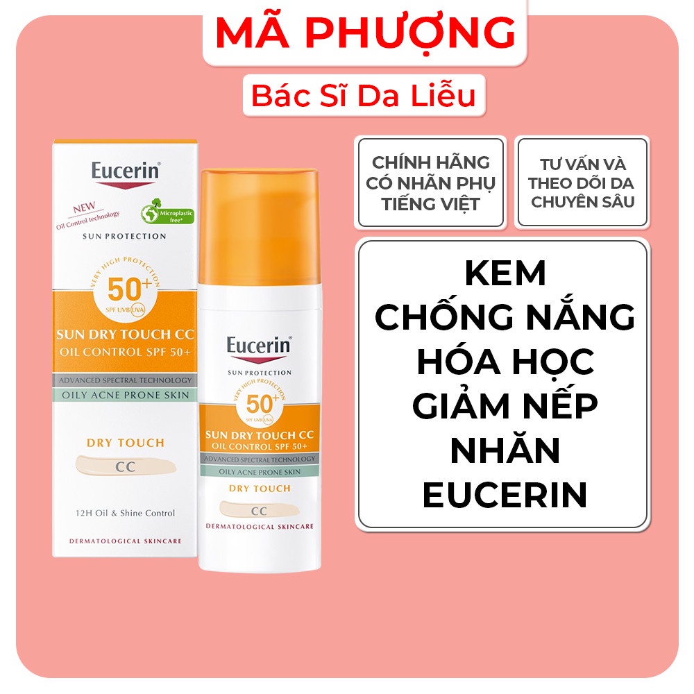 KEM CHỐNG NẮNG EUCERIN PHOTOAGING CONTROL TINTED CC SPF 50+ FAIR