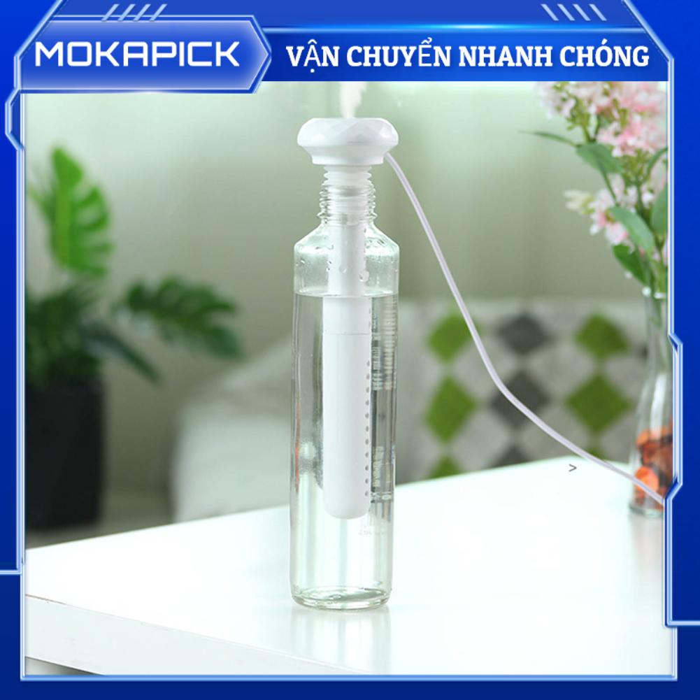 Mokapick Máy Tạo Độ Ẩm Để Bàn Câm Trắng Di Động Dung Lượng Cao Bình Nước Cho Xe Hơi Gia Đình