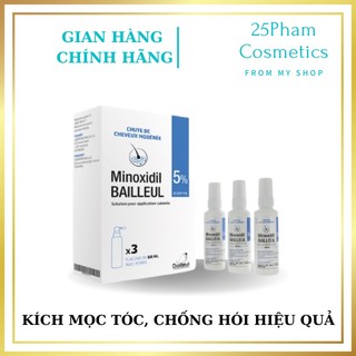 Xịt mọc tóc, chống rụng tóc minoxidil bailleul 5% ,kích thích mọc tóc