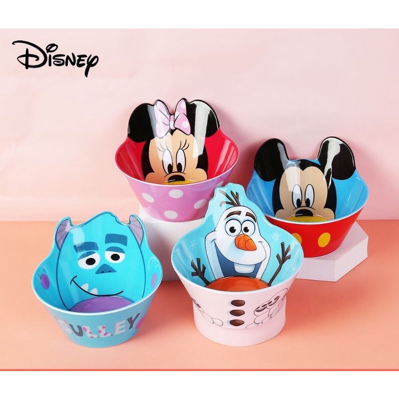 Bát ăn cho bé hãng DISNEY . hình hoạt hình . nhựa melamine an toàn [Ảnh thật, Hàng sẵn]
