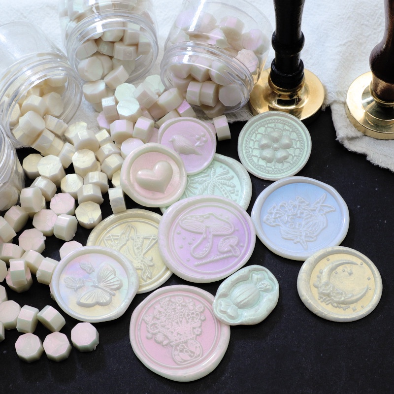 Bộ 100 Chiếc Tem Đóng Dấu Sáp Màu Mới