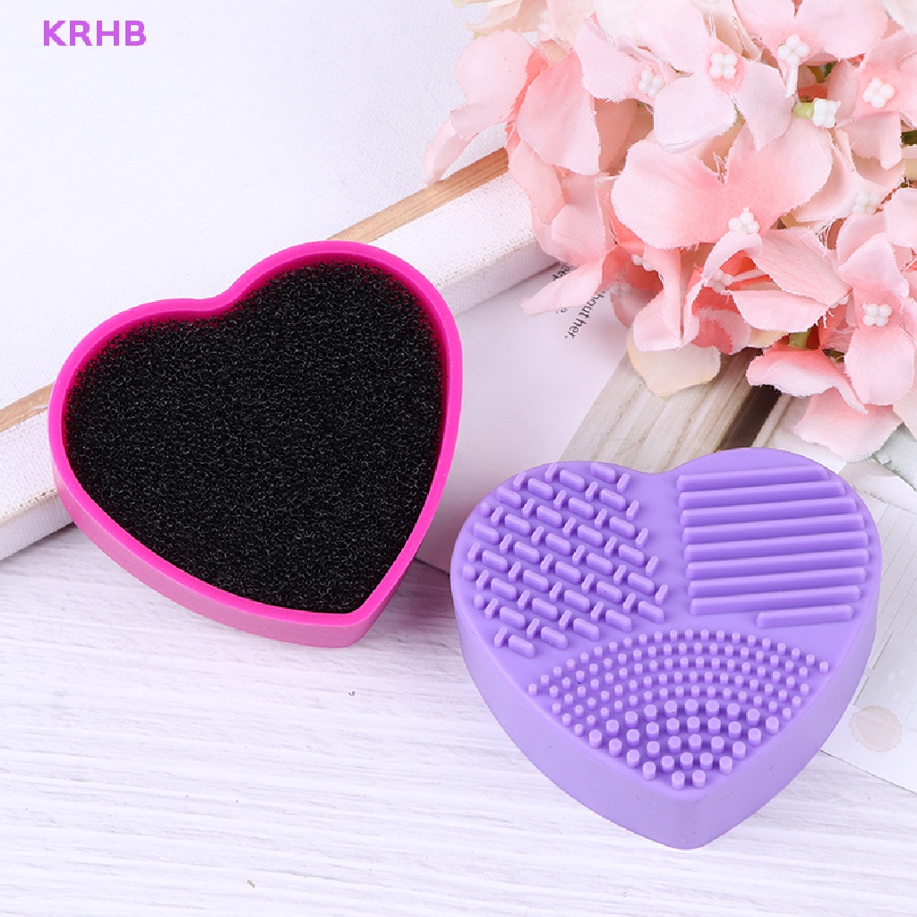 Hộp Silicone Làm Sạch Cọ Trang Điểm Ướt Và Khô Mới