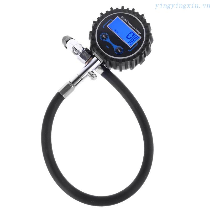 Đồng Hồ Đo Áp Suất Lốp Xe Kỹ Thuật Số 200 PSI Bằng Cao Su Và Thép Không Gỉ