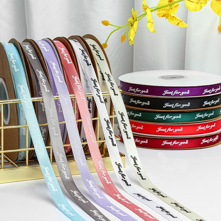 Ruy băng in chữ loại 1cm