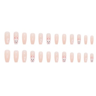 [Hàng mới về]Bộ 24 móng giả form dài thỏ