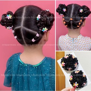 Dây Cột Tóc Giả - Buộc Tóc Cho Bé Gái Kiểu Búi Tóc Natra
