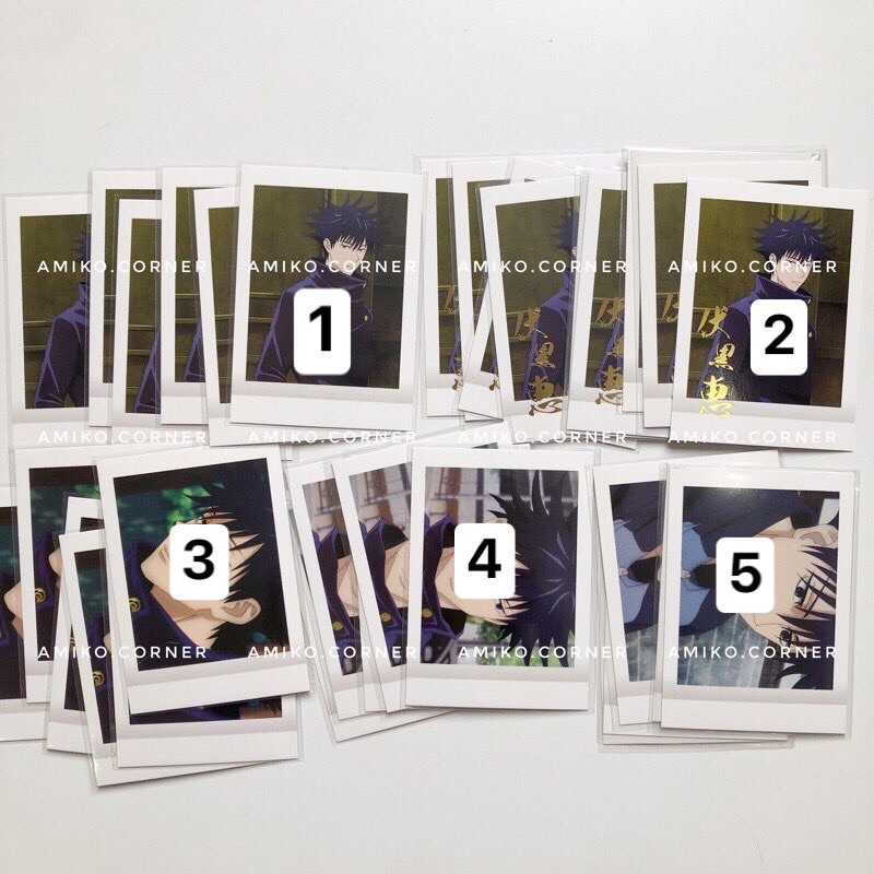 Lẻ card pola Jujutsu no kaisen Megumi hàng chính hãng kèm sleeve