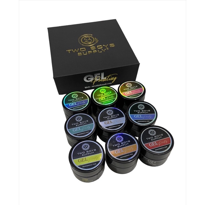 Gel vẽ sét 9 màu cho học viên vẽ ren họa tiết phong cảnh gel salon