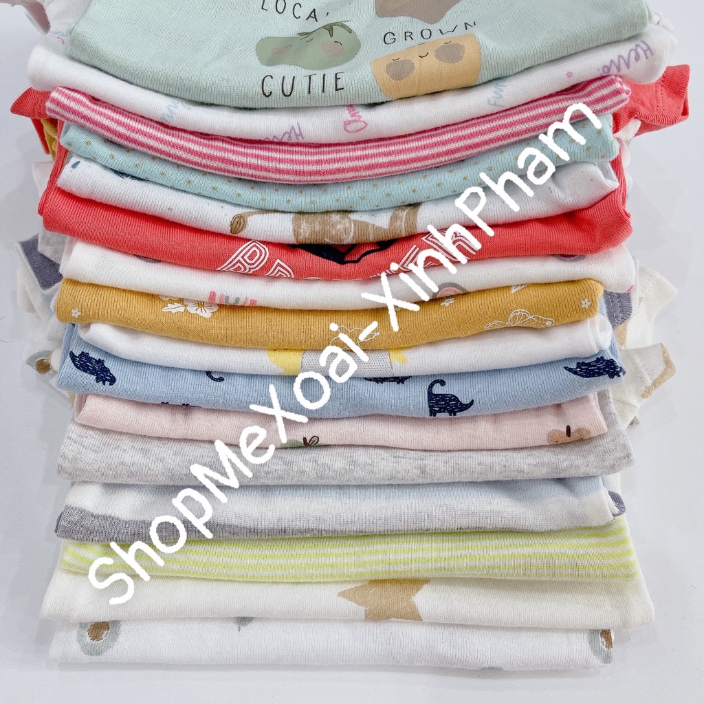 [SIZE 6-9M (7-8,5kg) LINK 3] BODYSUIT CARTER, BODYCHIP CỘC TAY MIX HÃNG CHO BÉ