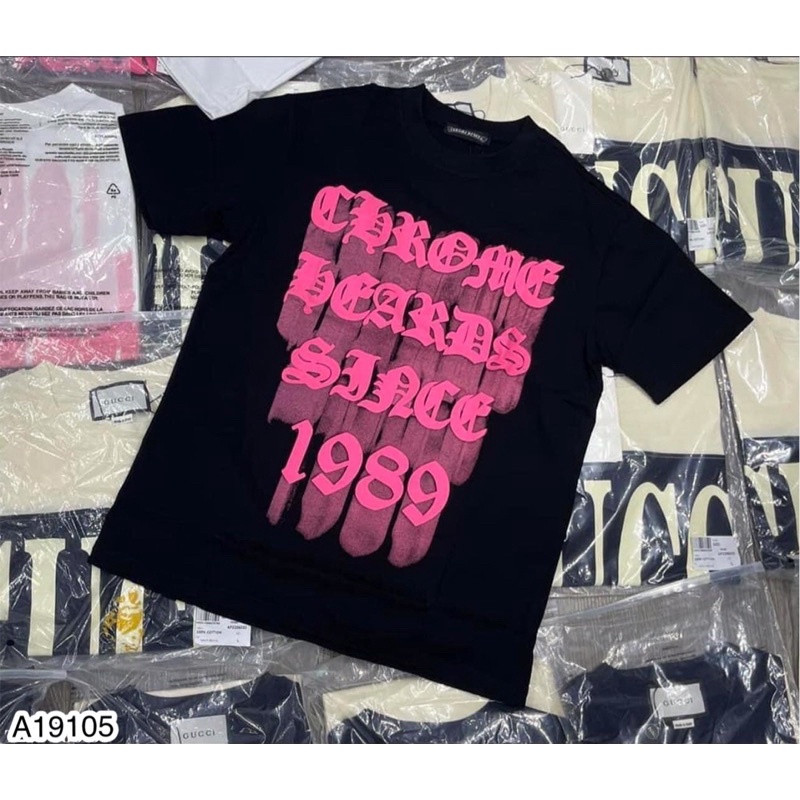 Áo Phông Nam Nữ Premium Cotton in Chữ Chrome Hearts 1989 , Áo Thun 2 Màu Đen Trắng Siêu Phẩm Chào Xuân 2023 | BigBuy360 - bigbuy360.vn