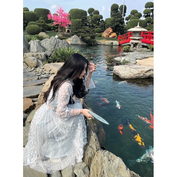 DII COLLECTION - Bộ áo dài Mẫn Hoa thiết kế cao cấp