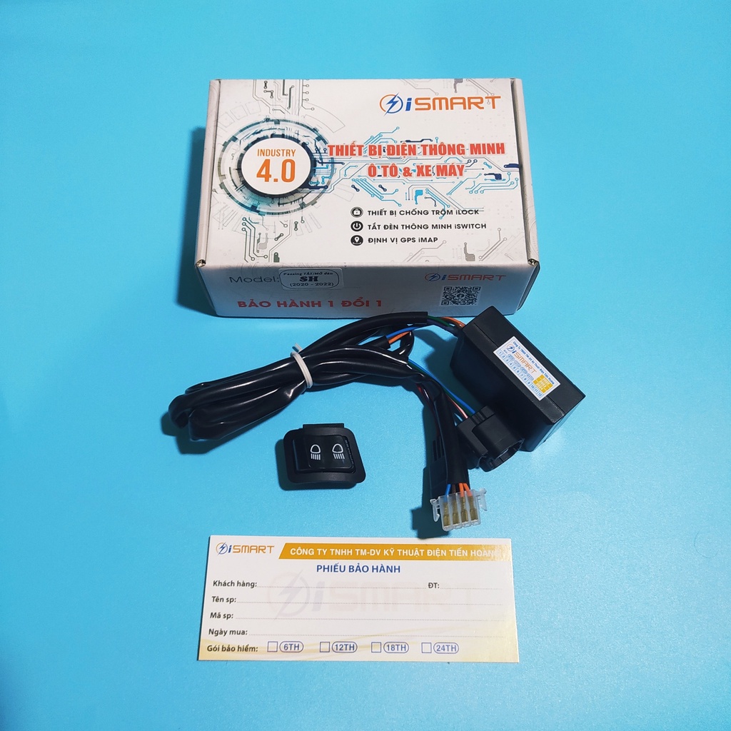 Mạch Passing ISMART 3 chế độ Mạch Tắt Mở đèn xe Honda, Passing tắt đèn xe máy