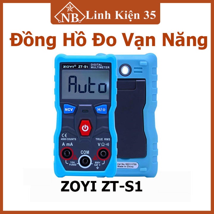 Đồng hồ đo vạn năng ZOYI ZT-S1 có đèn led thuận tiện - BH 03 Tháng