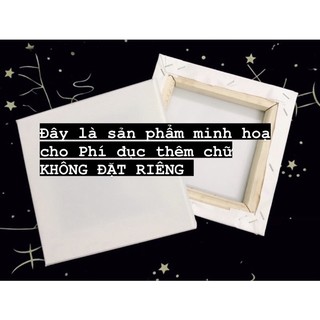 Thêm chữ cho tranh thêu Canvas