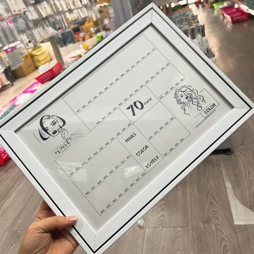 Bảng trưng bày móng mẫu , khung mẫu móng - Ann933233