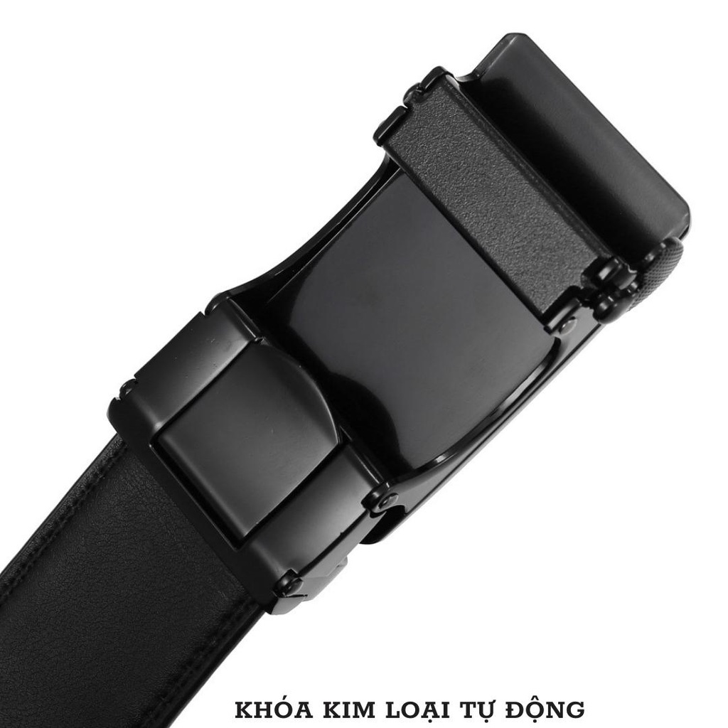 Thắt lưng nam Classic da cao cấp khoá cài kim loại tự động sang trọng TL63